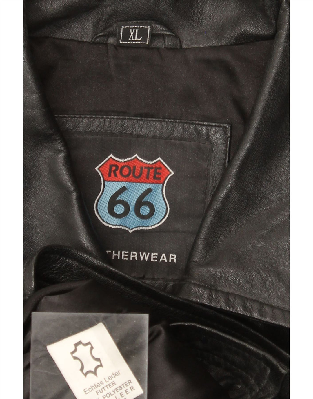 Giacca in pelle da uomo Route 66 UK 42 XL Pelle nera