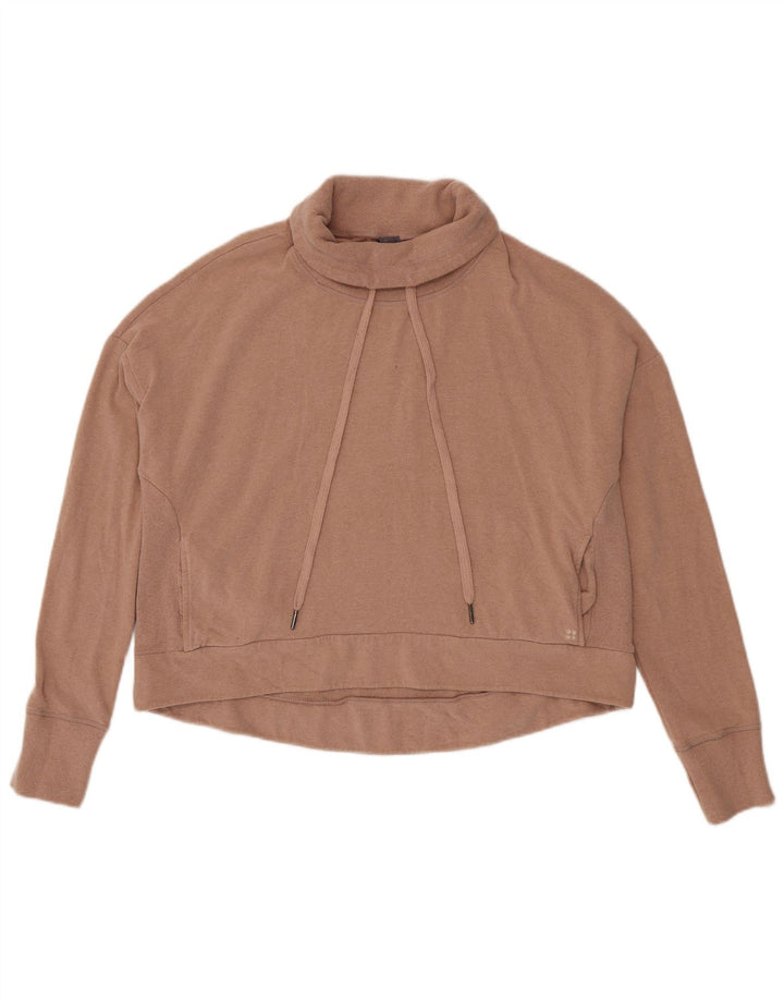 Felpa da donna oversize con collo alto Sweaty Betty UK 14 Rosa medio