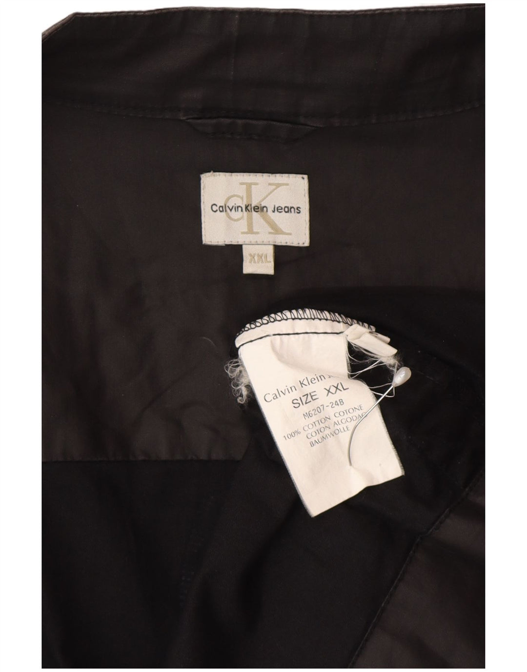 Giubbotto bomber da uomo Calvin Klein Jeans UK 44 2XL Cotone grigio