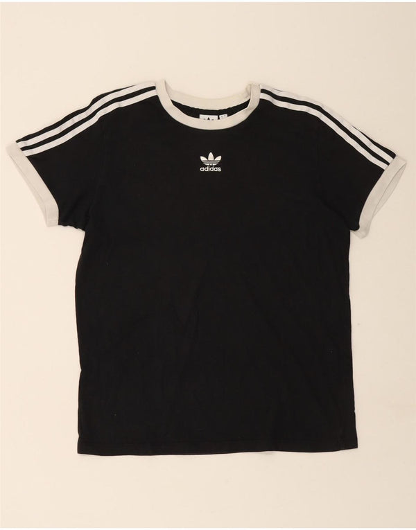 T-shirt da donna ADIDAS Top UK 12 medio nero cotone
