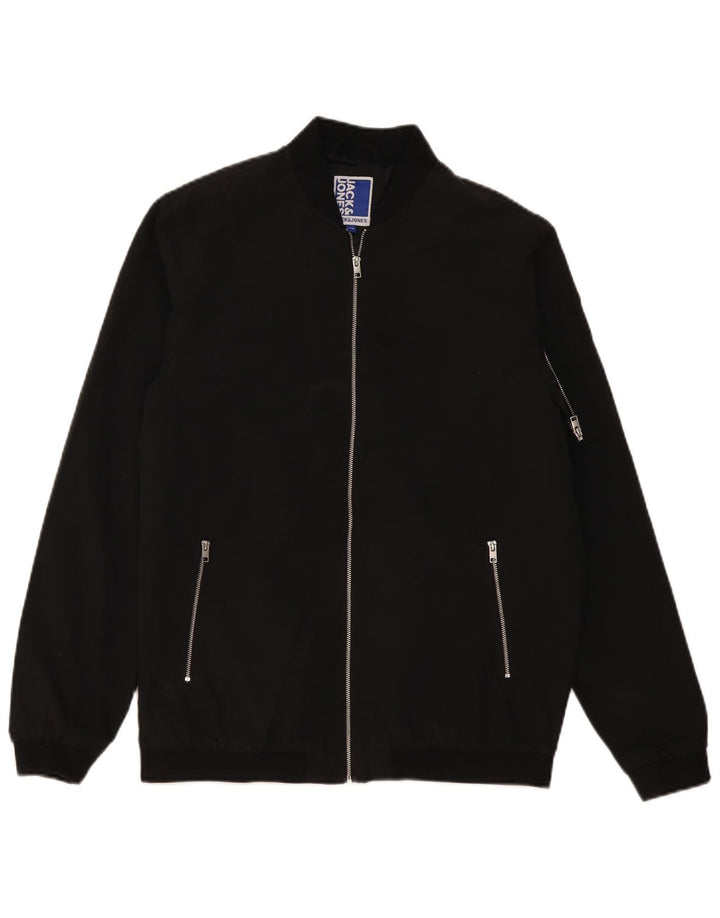 Giubbotto bomber da bambino Jack & Jones 15-16 anni in poliestere nero