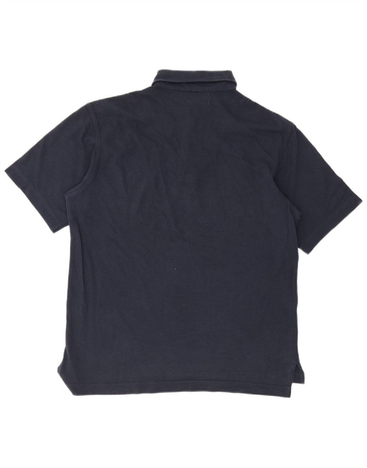 Polo da uomo Henry Cottons in cotone blu navy medio