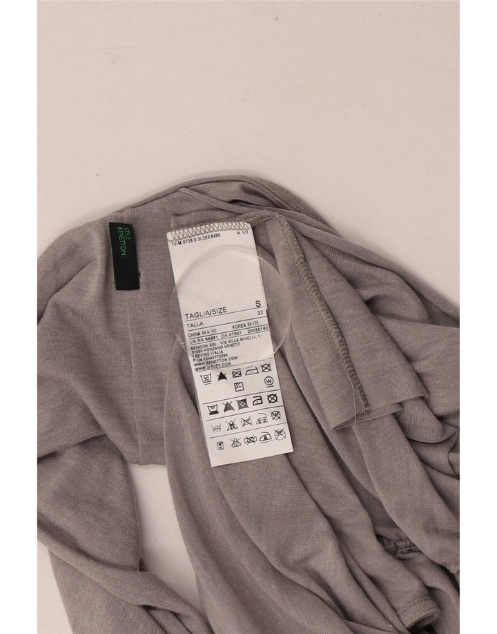 Abito Halter da donna Benetton UK 8 Small Viscosa grigia