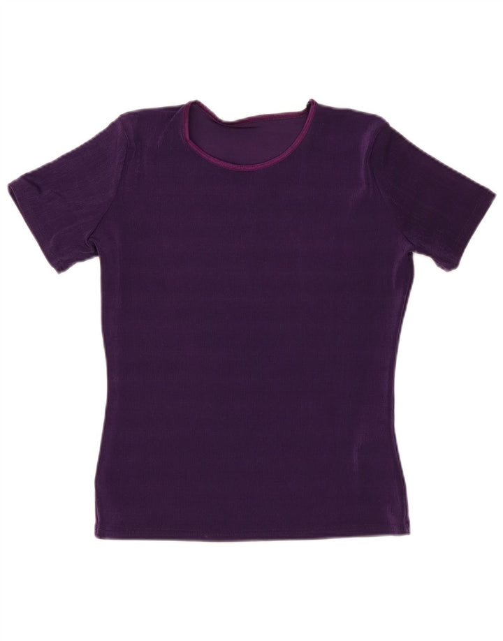 ST. BERNARD T-shirt da donna Top UK 14 Large Viola Poliestere