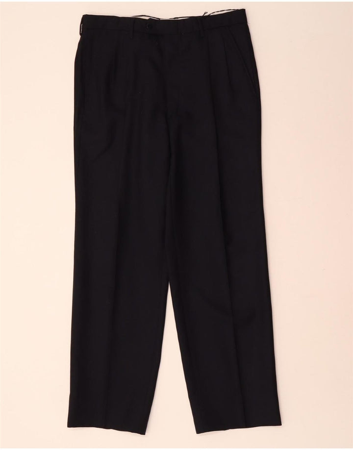 FRAIZZOLI Pantaloni da Abito da Uomo con Pedge IT 48 Medio W32 L29 Blu Navy