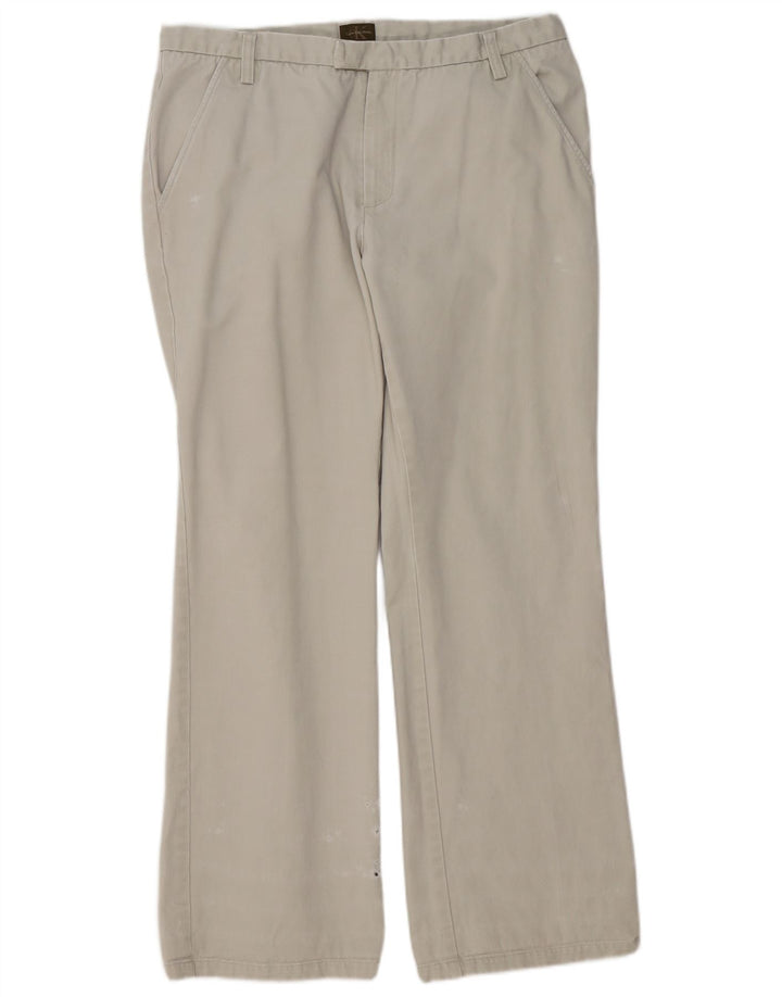 Pantaloni chino bootcut da uomo Calvin Klein W34 L32 Beige