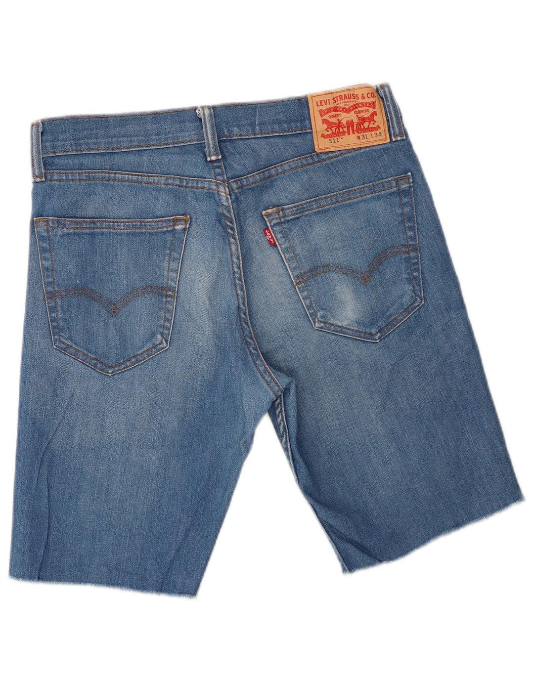 Pantaloncini di jeans Levi's 511 da uomo W31 blu medio