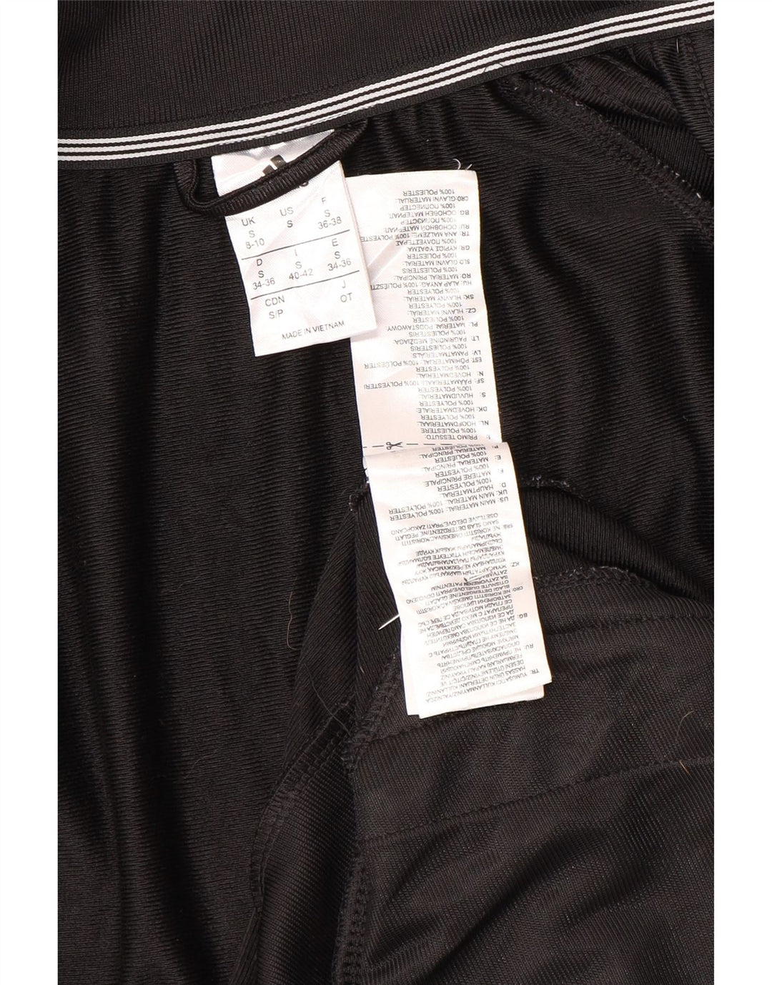 Giacca da tuta da donna Adidas UK 8/10 Small Poliestere nero