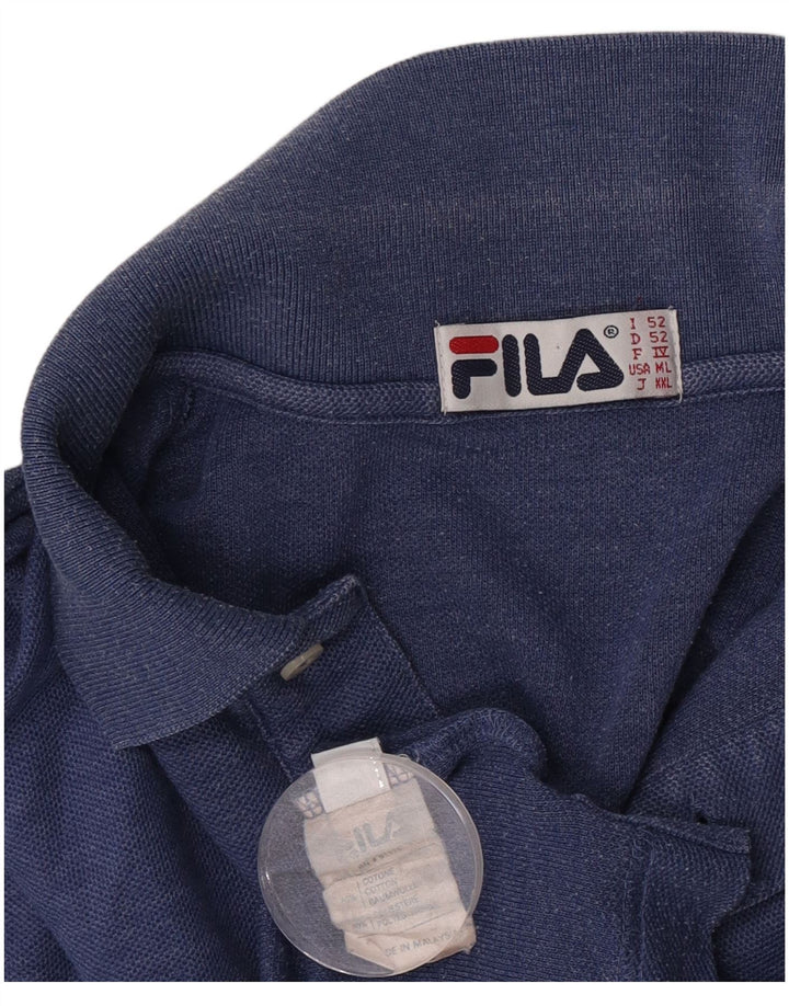 Polo Uomo Fila IT 52 Large Blu Cotone