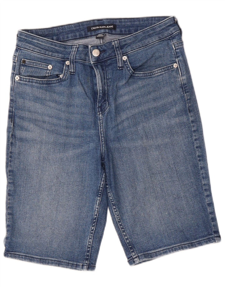 Bermuda in denim da bambino Calvin Klein 9-10 anni W28 cotone blu