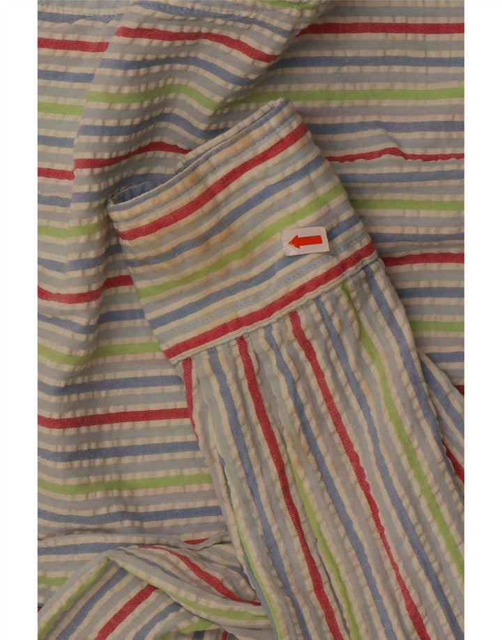 Camicia Boggi Uomo XL Cotone Gessato Multicolore