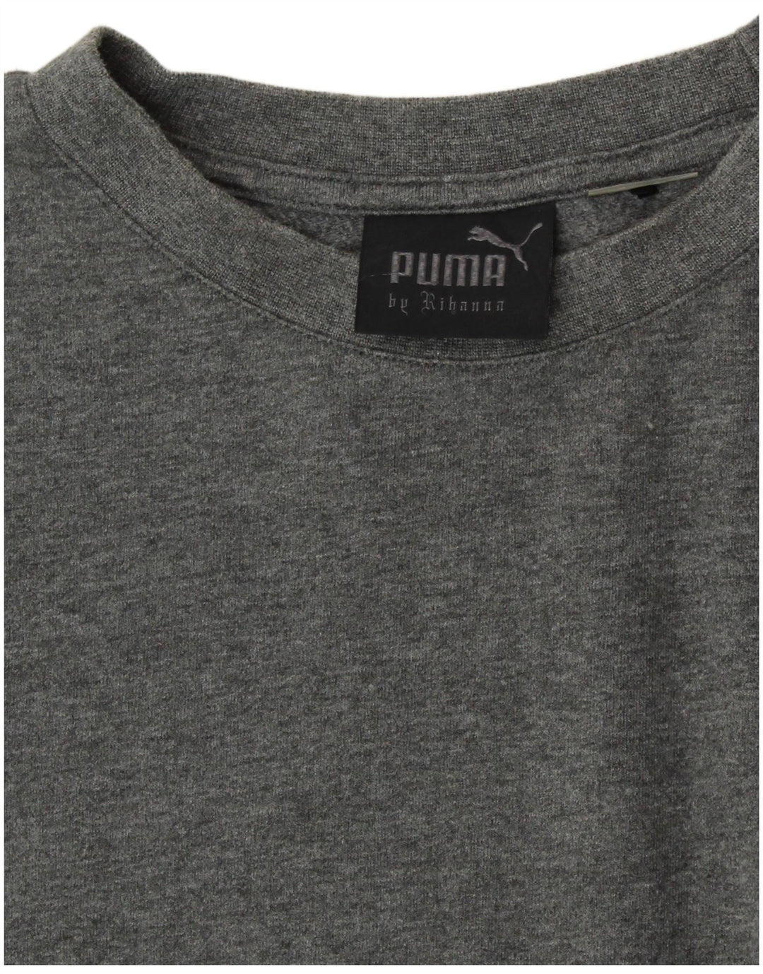 T-shirt corta oversize PUMA da donna Rihanna taglia UK 14 grande grigia