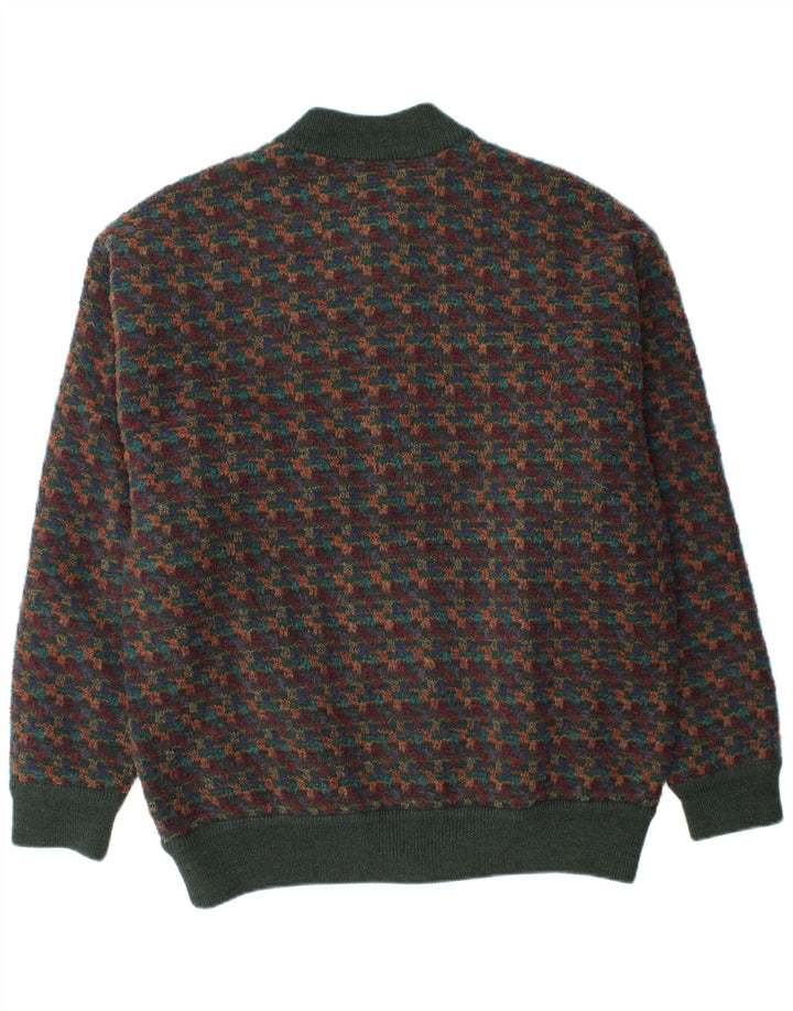 Maglione cardigan da uomo DALMINE IT 56 2XL Acrilico geometrico multicolore
