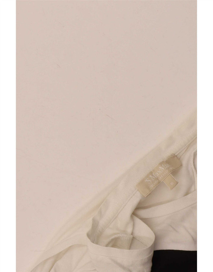 Canotta da donna Max Mara UK 12 Colorblock bianco medio