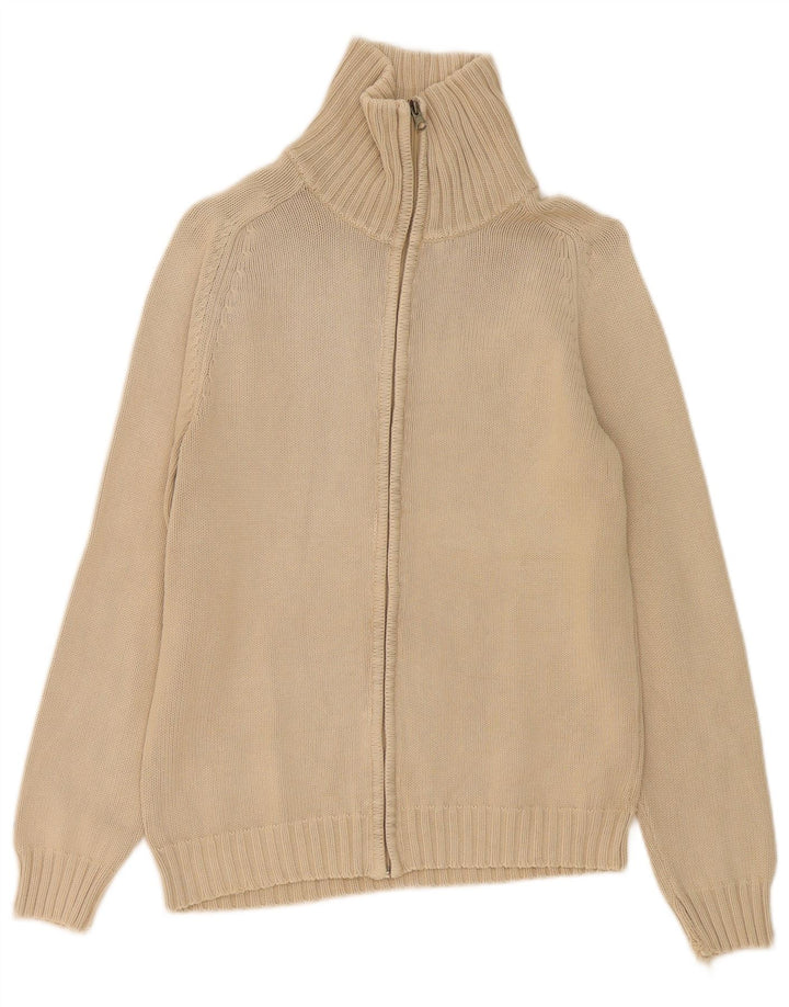 Maglione Cardigan da Uomo ZARA in Cotone Beige Medio