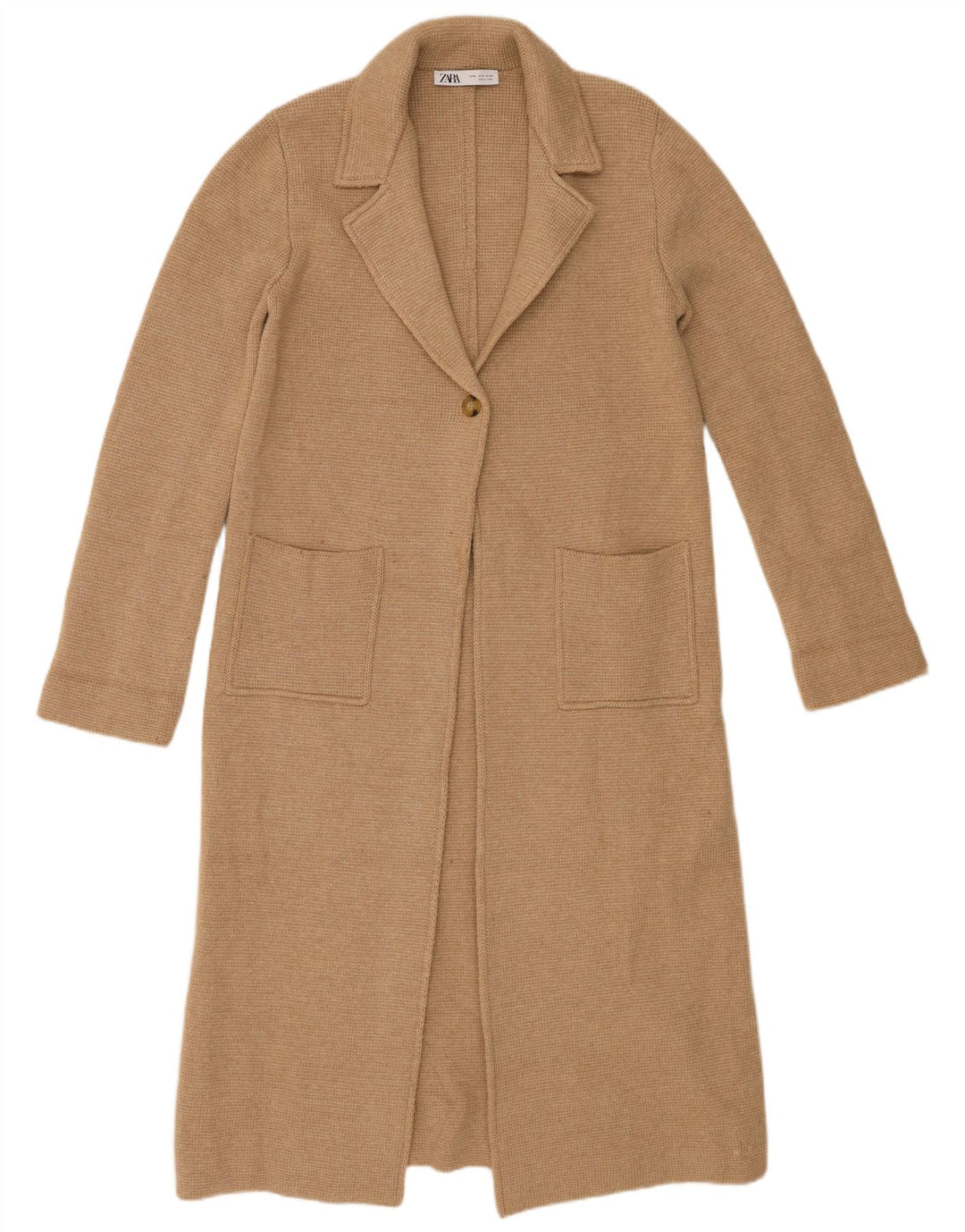 Cappotto Zara da donna UK 14 beige medio