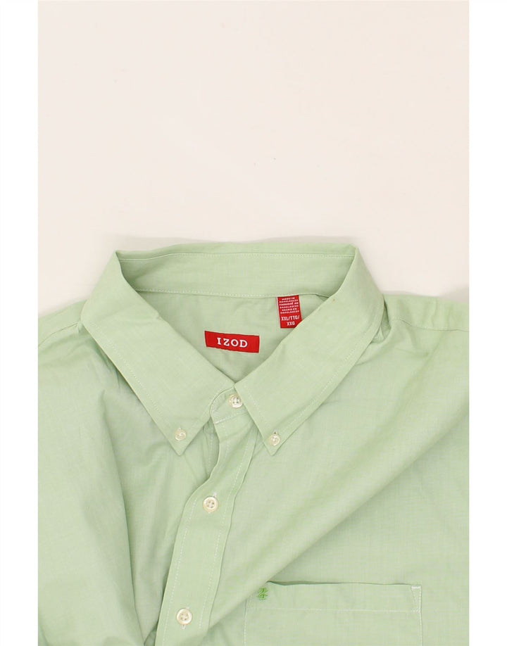 IZOD Mens Shirt 2XL Green Cotton Vintage Izod and Second-Hand Izod from Messina Hembry 