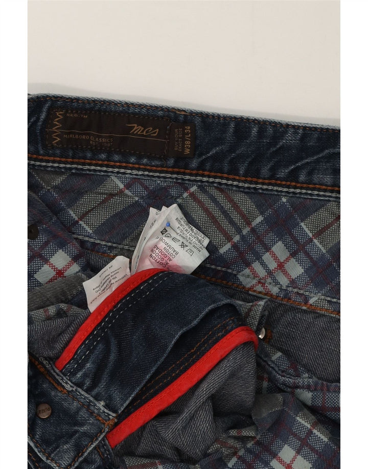 Jeans dritti da uomo Marlboro Classics W38 L29 cotone blu