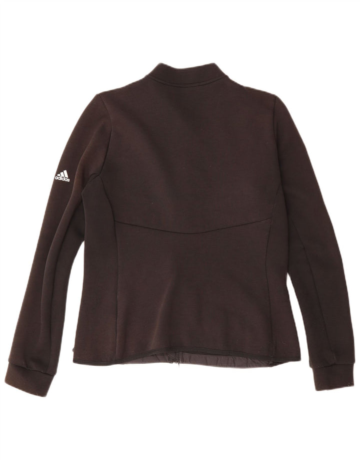Giacca da tuta da donna Adidas UK 16/18 Large Nero Poliestere