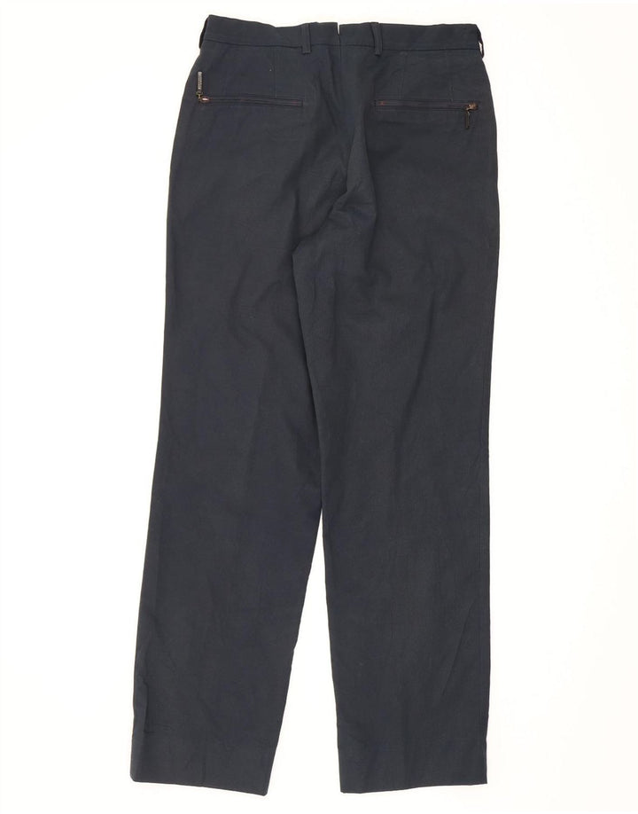 Pantaloni chino regolari da uomo Massimo Dutti medio W31 L29 cotone blu navy