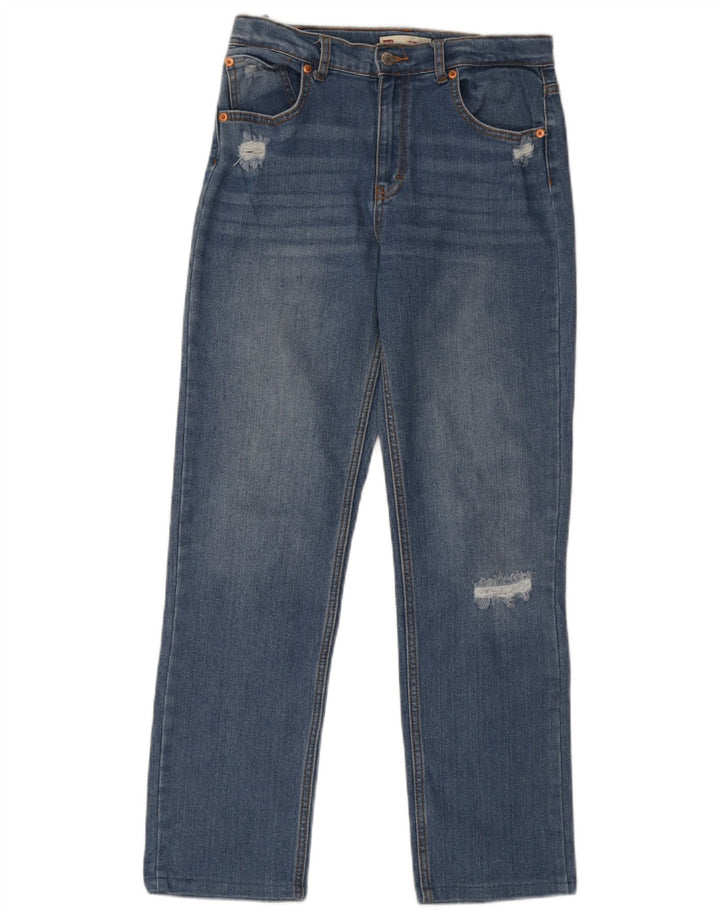 Jeans dritti effetto invecchiato Low Pro da donna Levi's W28 L28 Blu