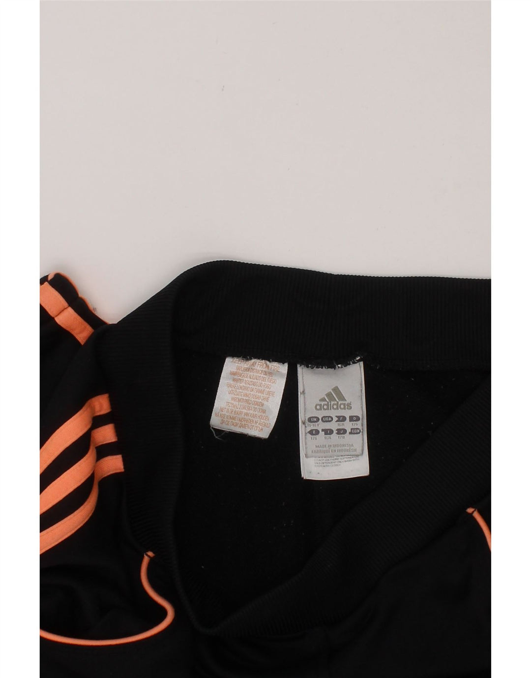 ADIDAS Girls Tracksuit Trousers 15-16 Years  Black Polyester Vintage Adidas and Second-Hand Adidas from Messina Hembry 