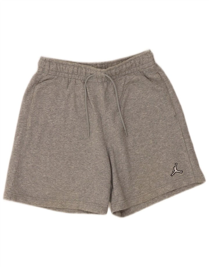 Pantaloncini sportivi Jordan da uomo piccoli in cotone chiazzato grigio