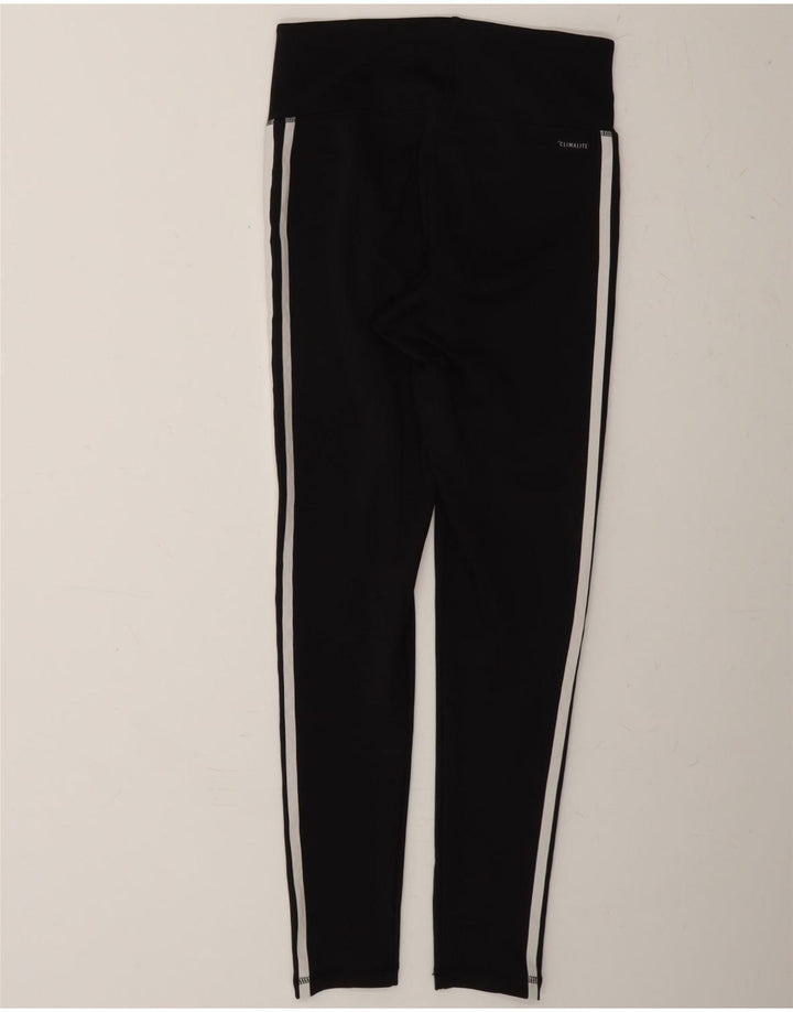 ADIDAS Womens Climalite Leggings UK 8/10 Small Black Polyester Vintage Adidas and Second-Hand Adidas from Messina Hembry 
