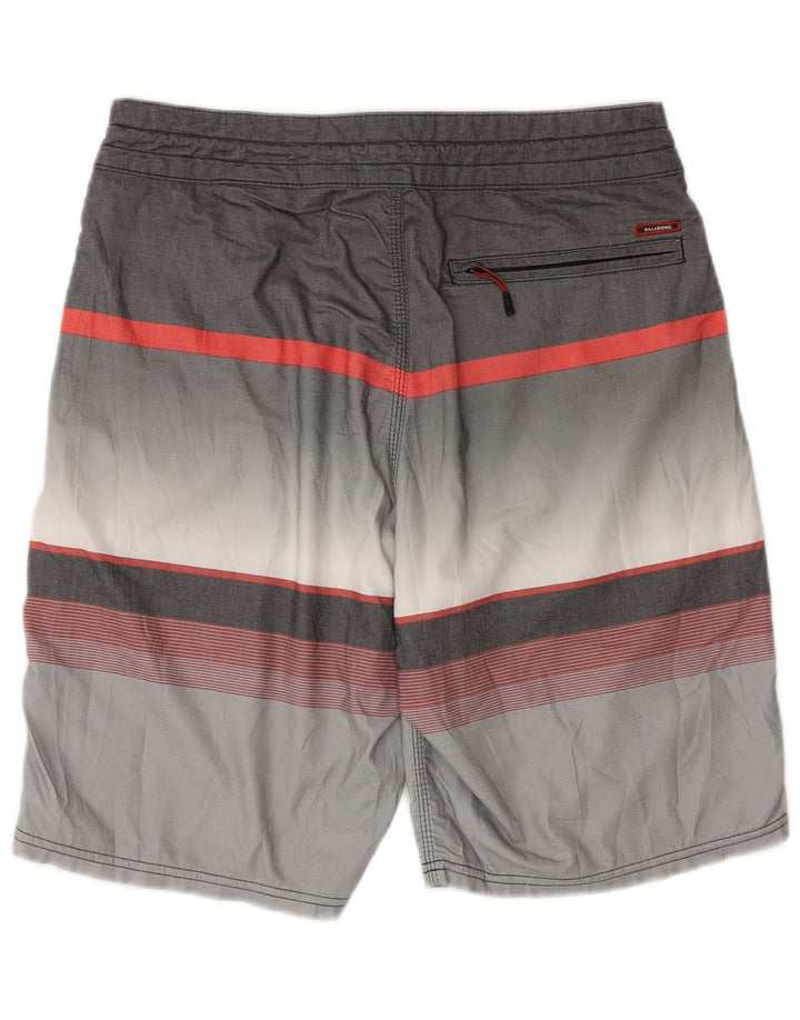 Pantaloncini da bagno da uomo BILLABONG piccoli in cotone a righe grigie