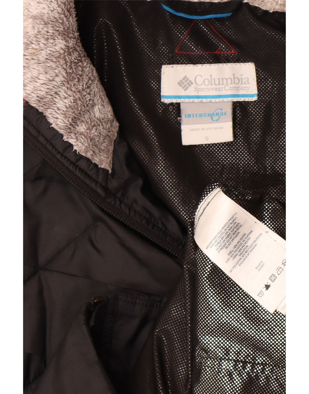 Giacca a vento Columbia Interchange Liner da donna UK 10 piccola nera