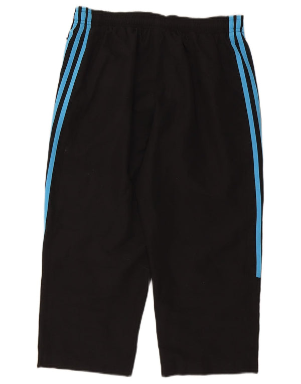 Pantaloni da tuta Adidas Capri da donna UK 10 piccoli poliestere nero