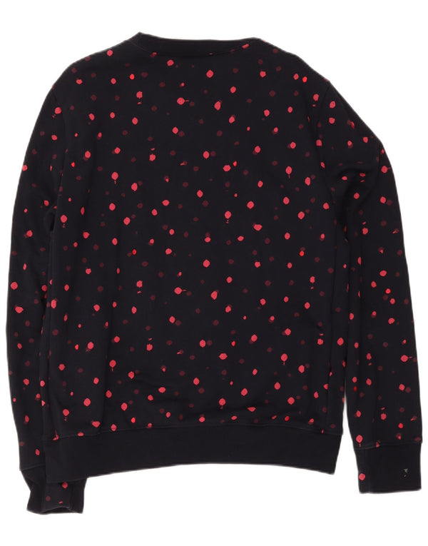 Felpa da donna Paul Smith Maglione UK 20 2XL Cotone maculato blu navy