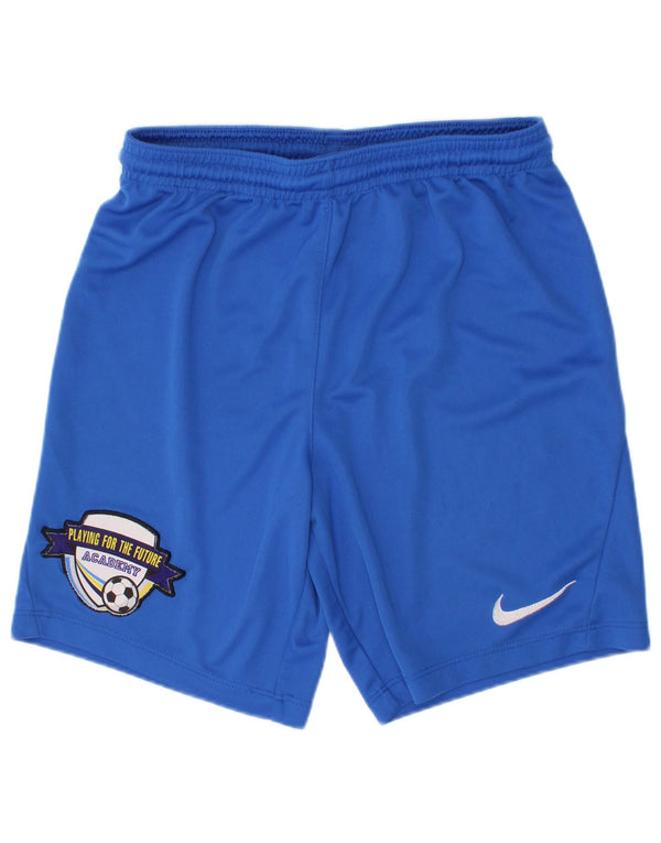Pantaloncini sportivi Nike Dri Fit Graphic da ragazzo 10-11 anni in poliestere blu medio