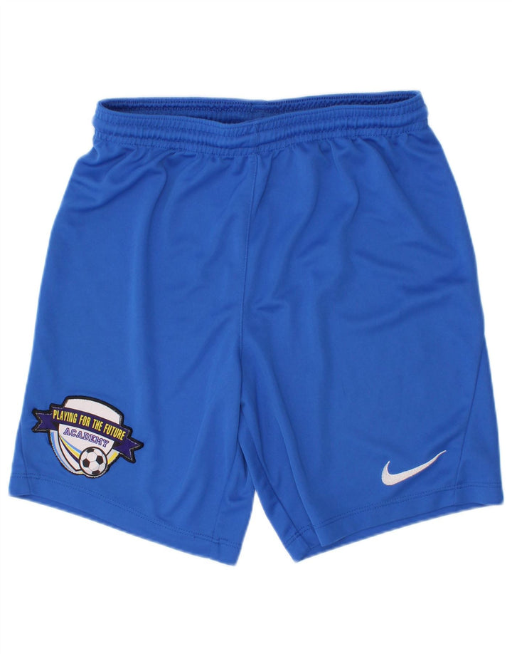 Pantaloncini sportivi Nike Dri Fit Graphic da ragazzo 10-11 anni in poliestere blu medio