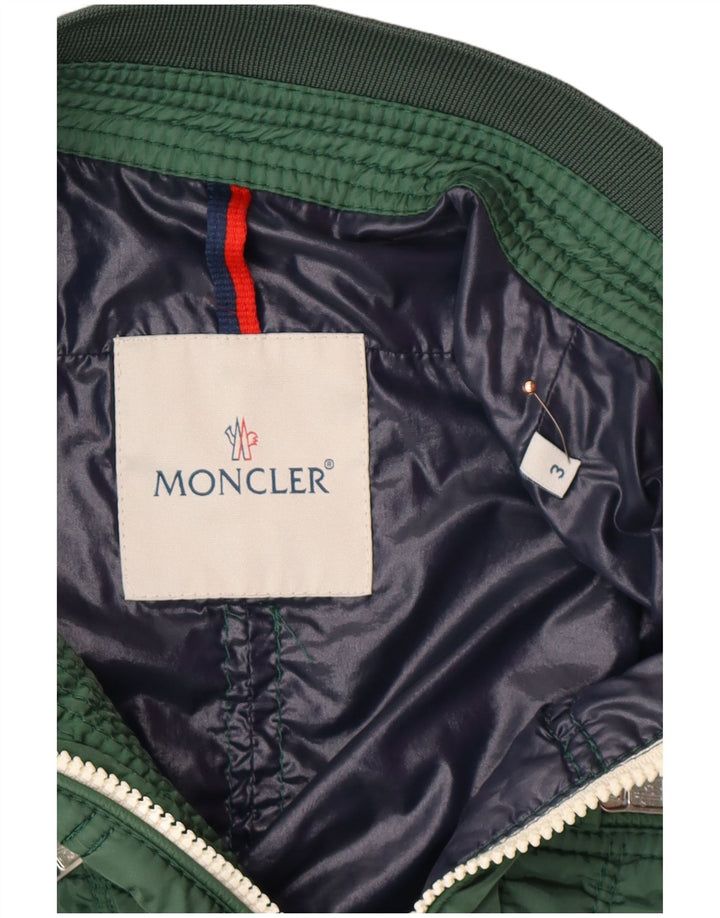 MONCLER Giacca bomber da uomo taglia 3 grande verde moderno