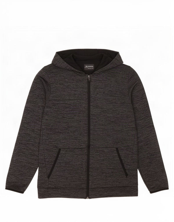 Felpa con cappuccio e zip Under Armour per ragazzi Cold Gear 13-14 anni XL grigio chiazzato