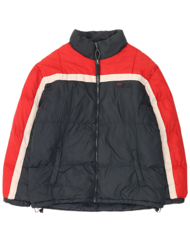 Giacca imbottita da uomo Fila IT 56 XL Blu Navy Colourblock