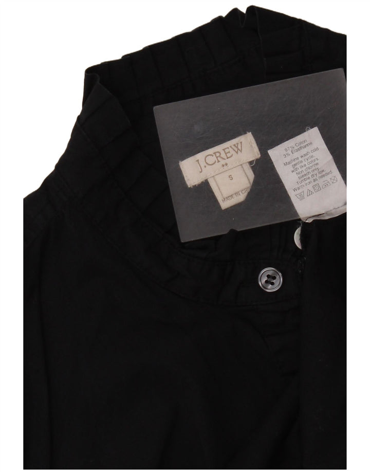 Camicia da donna J. Crew con volant sul davanti UK 10 piccola in cotone nero