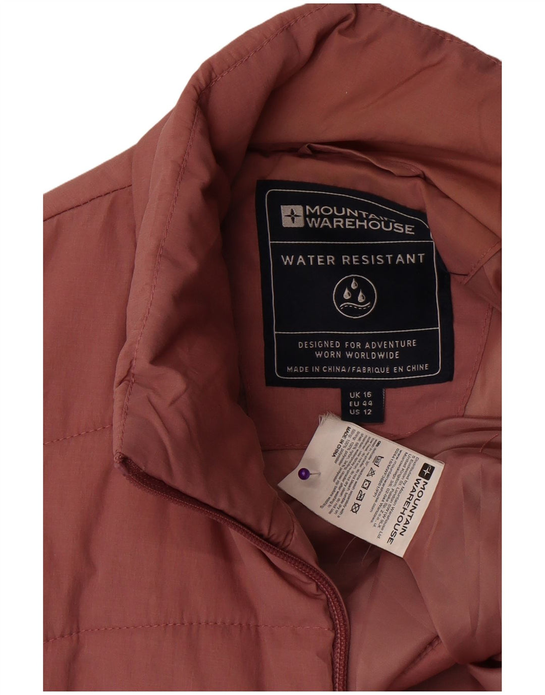 Giacca antipioggia senza maniche da donna Mountain Warehouse UK 16 Large Rosa Poliestere