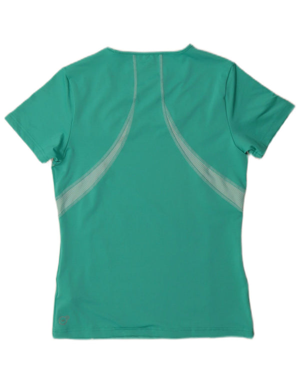 Maglietta da donna Puma UK 12 Poliestere color block verde medio