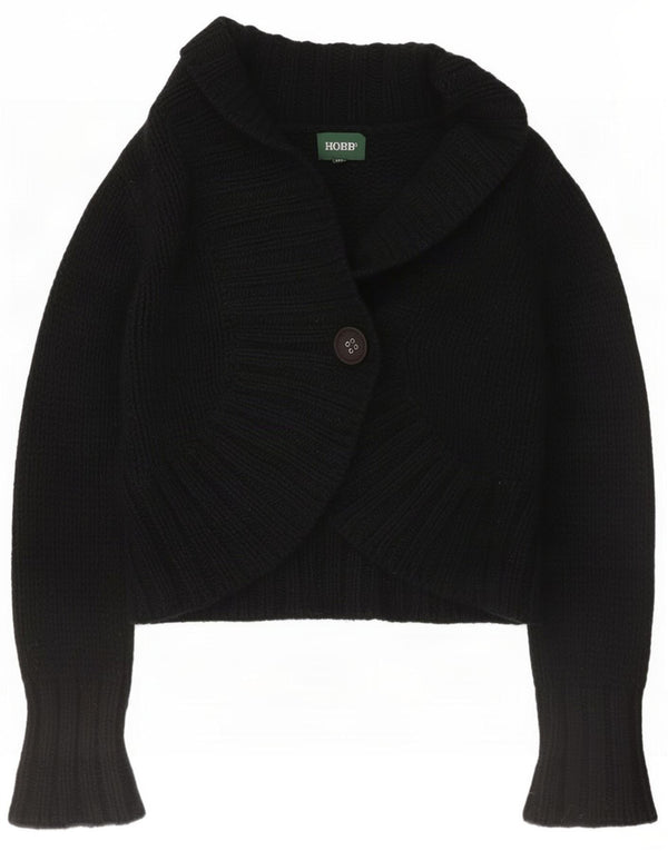 Maglione cardigan corto da donna Hobbs UK 10 piccolo nero