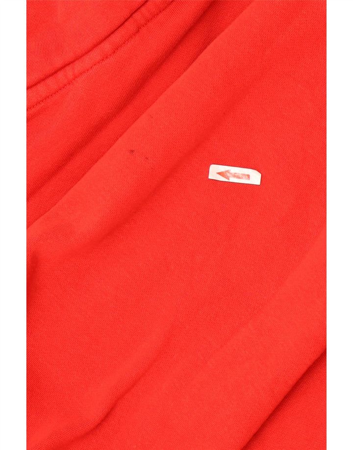 Felpa con cappuccio da uomo NIKE in cotone rosso medio