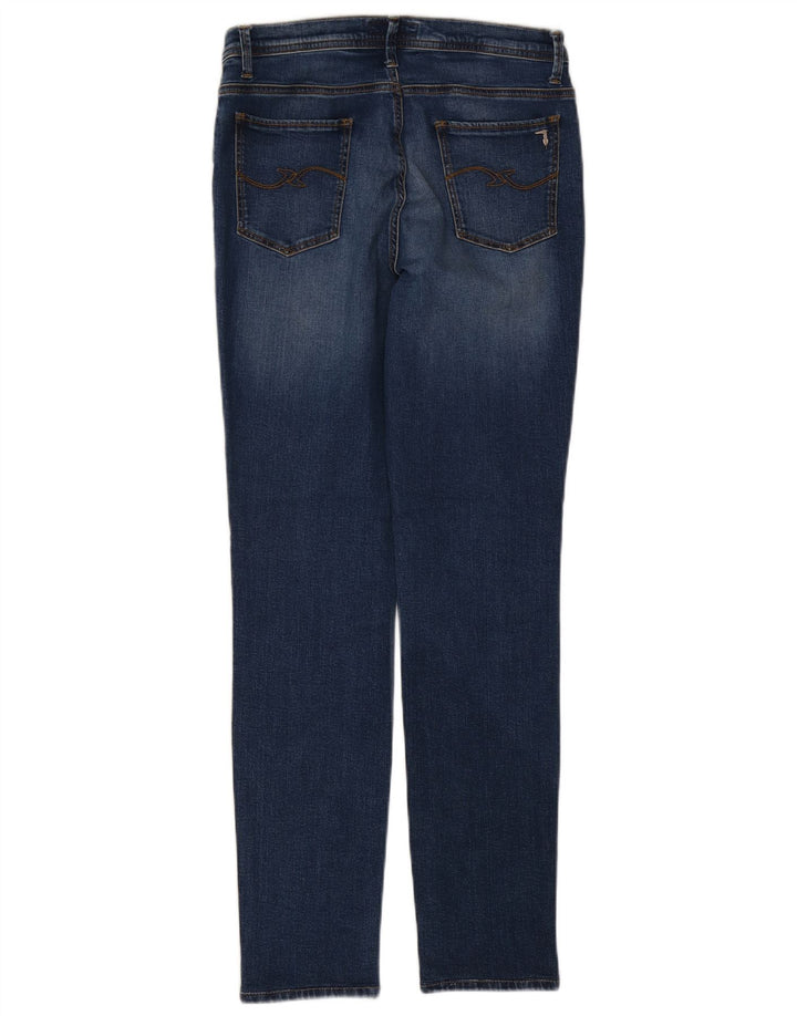 Jeans Slim Donna Trussardi W30 L30 Blu Cotone