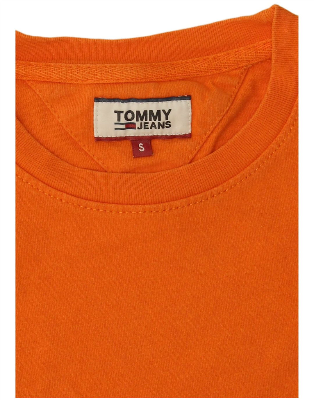 T-shirt da uomo Tommy Hilfiger Top Small in cotone arancione
