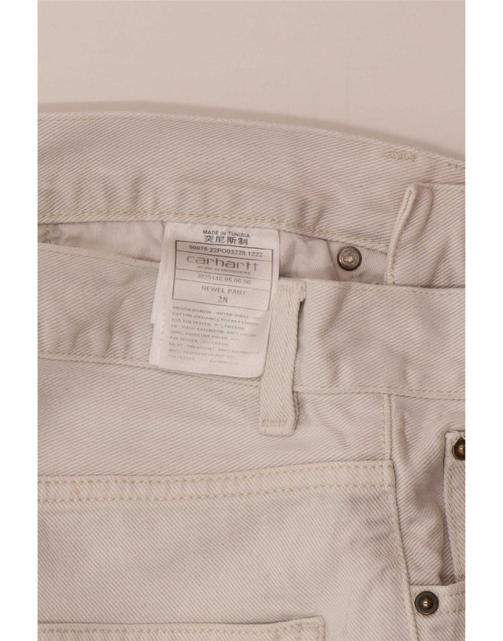 Jeans slim da uomo Carhartt W28 L28 cotone bianco