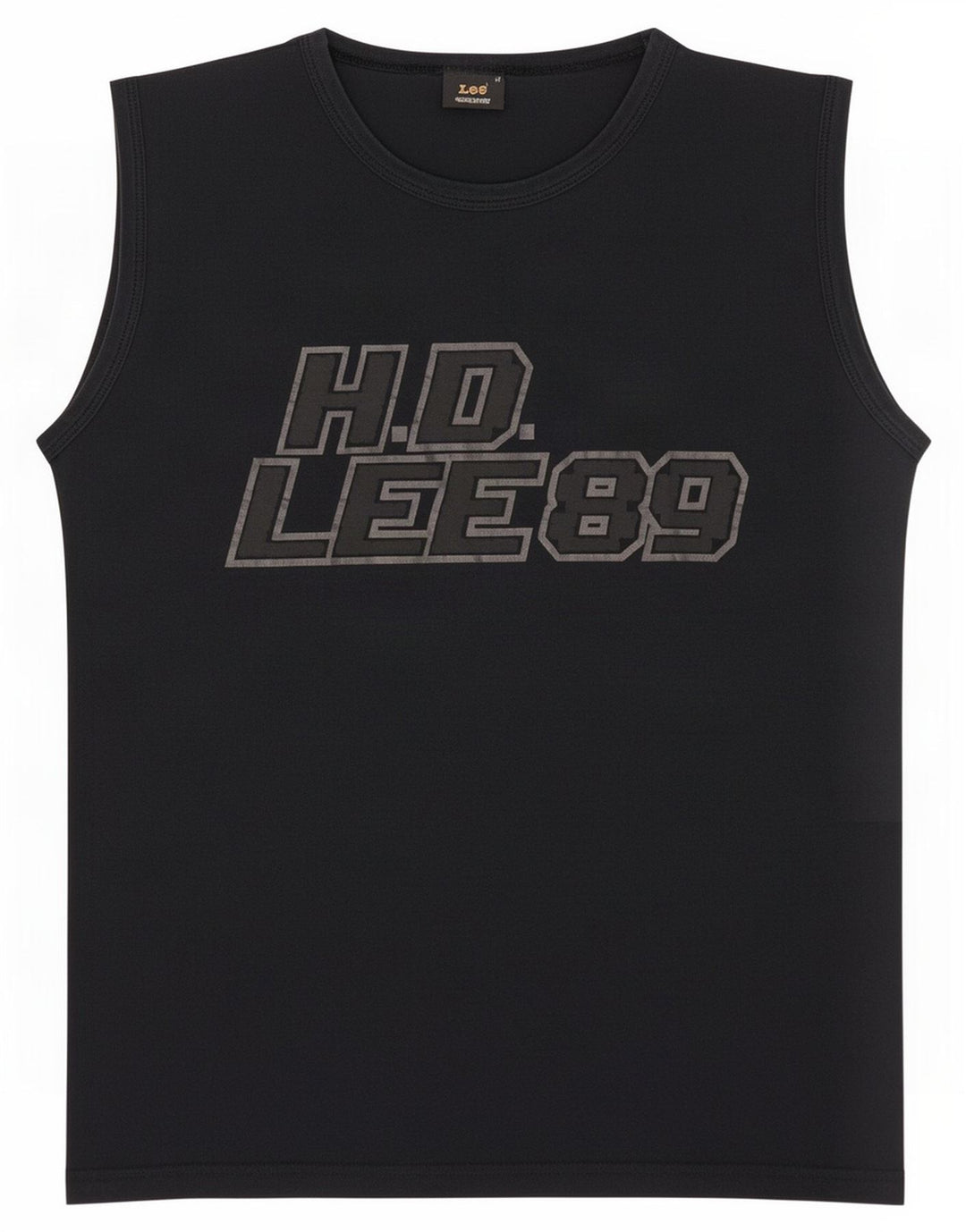Lee Canottiera con grafica da uomo, cotone medio nero