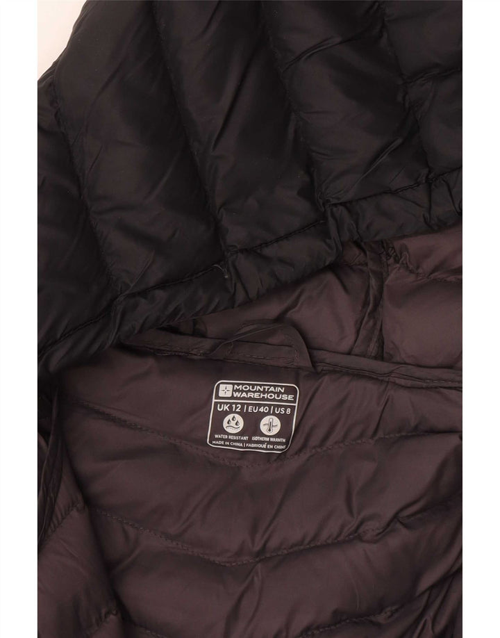 Mountain Warehouse Cappotto imbottito con cappuccio da donna UK 12 Medio Nero Poliammide