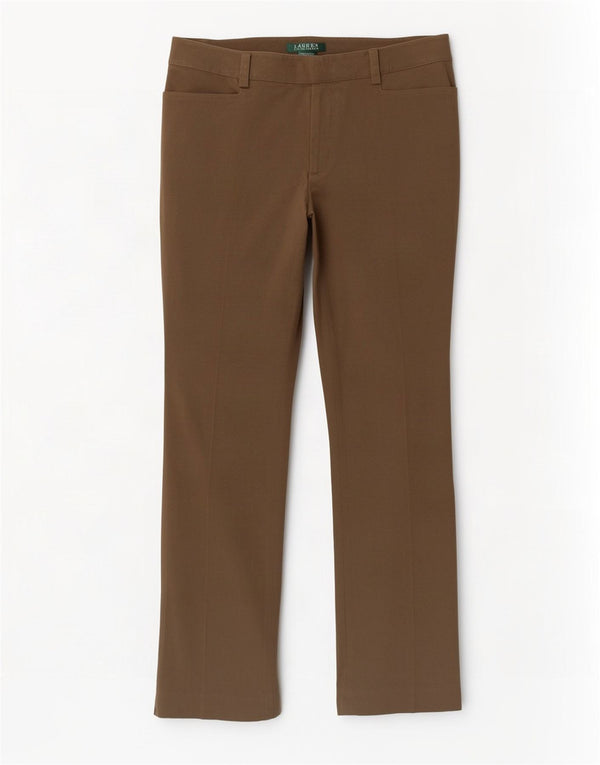 Ralph Lauren Womens Adelle Straight Suit Trousers US 8 Medium W30 L30 Khaki