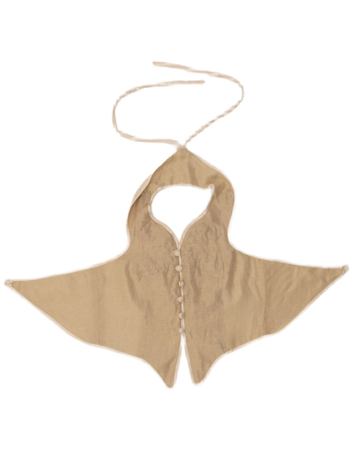 Top alla caviglia corto da donna con motivo astratto VINTAGE UK 12 bianco medio