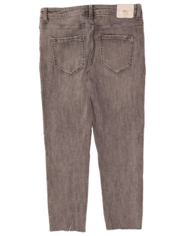 Jeans corti da donna Zara EU 40 medi W30 L24 Grigio